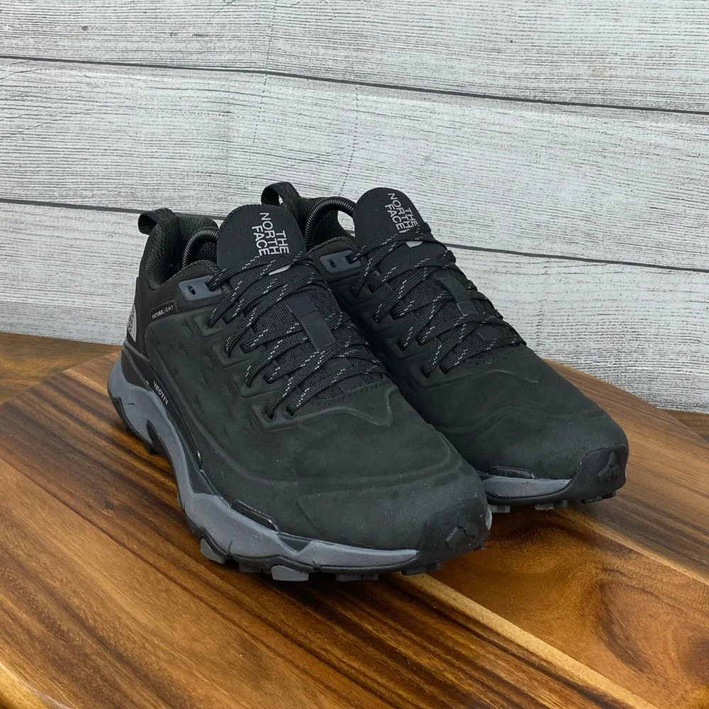 The North Face Vectiv Exploris Waterproof Futurelight Black Leather Shoe Mens 10